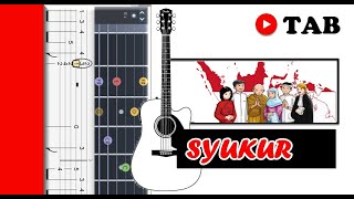 Guitar Tab -  Hymne SYUKUR | Fingerstyle Tutorial Lagu Nasional #Anp