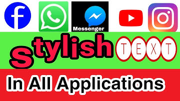 Stylish text in WhatsApp Facebook messenger|Send messages or comments in cool stylish way