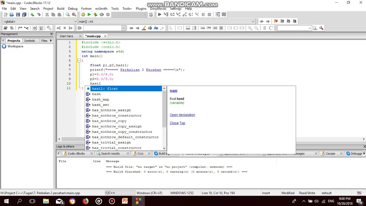 ( C++ ) Perkalian 2 Pecahan - YouTube