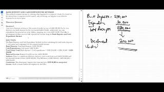 Tax Audit Crash Course Indirect Methods Bank Deposit Cash Expenditure Method