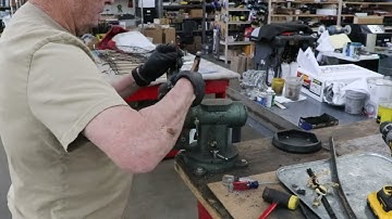 Rivet install on 55-57 Thunderbird window channel