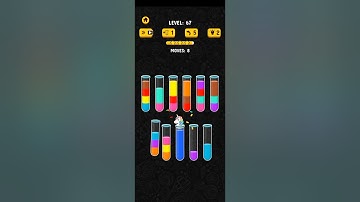 Water Color Sorting Games- Color Water Sort 3D level 61 62 63 64 65 66 67 68 69 70 #puzzle #viral