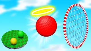You Must Be An ANGEL To Win This Cloud Hole! (Golf It)