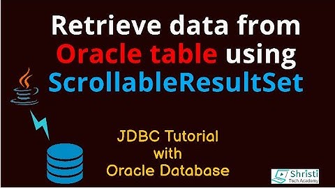 JDBC Tutorial for beginners - Using Scrollable ResultSet