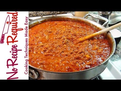 Bolognese Sauce - Spaghetti Sauce - NoRecipeRequired.com
