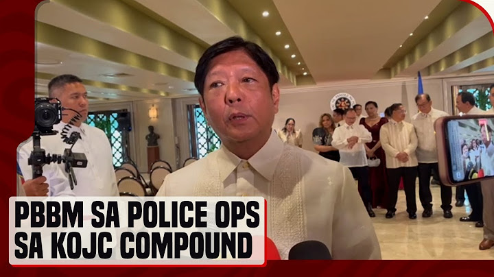 PBBM, walang nakikitang human rights violation sa deployment ng maraming pulis sa KOJC compound
