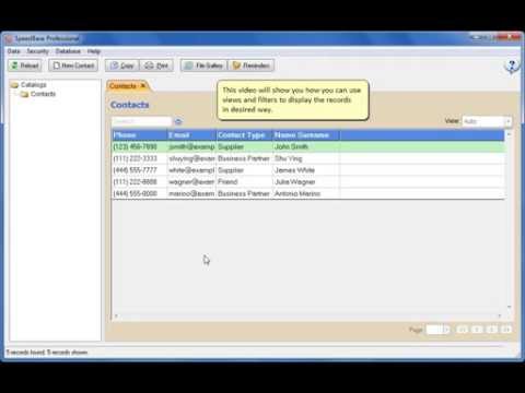 SpeedBase Training - Views & Filters