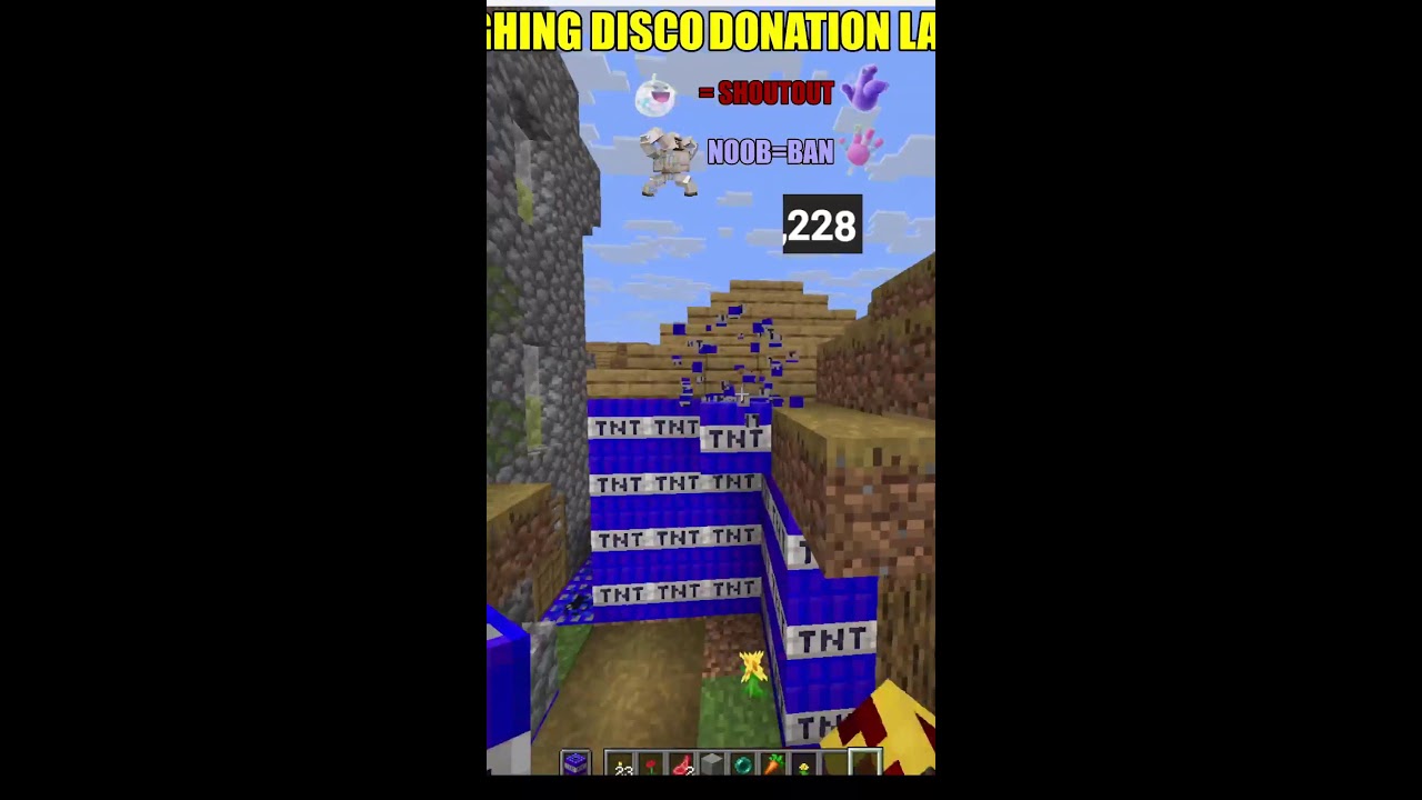 Minecraft TNT Village #shortlive