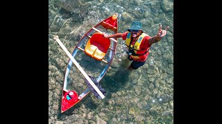 We Made A See-Through Canoe! 🛶 Stunning Underwater Views 🐠