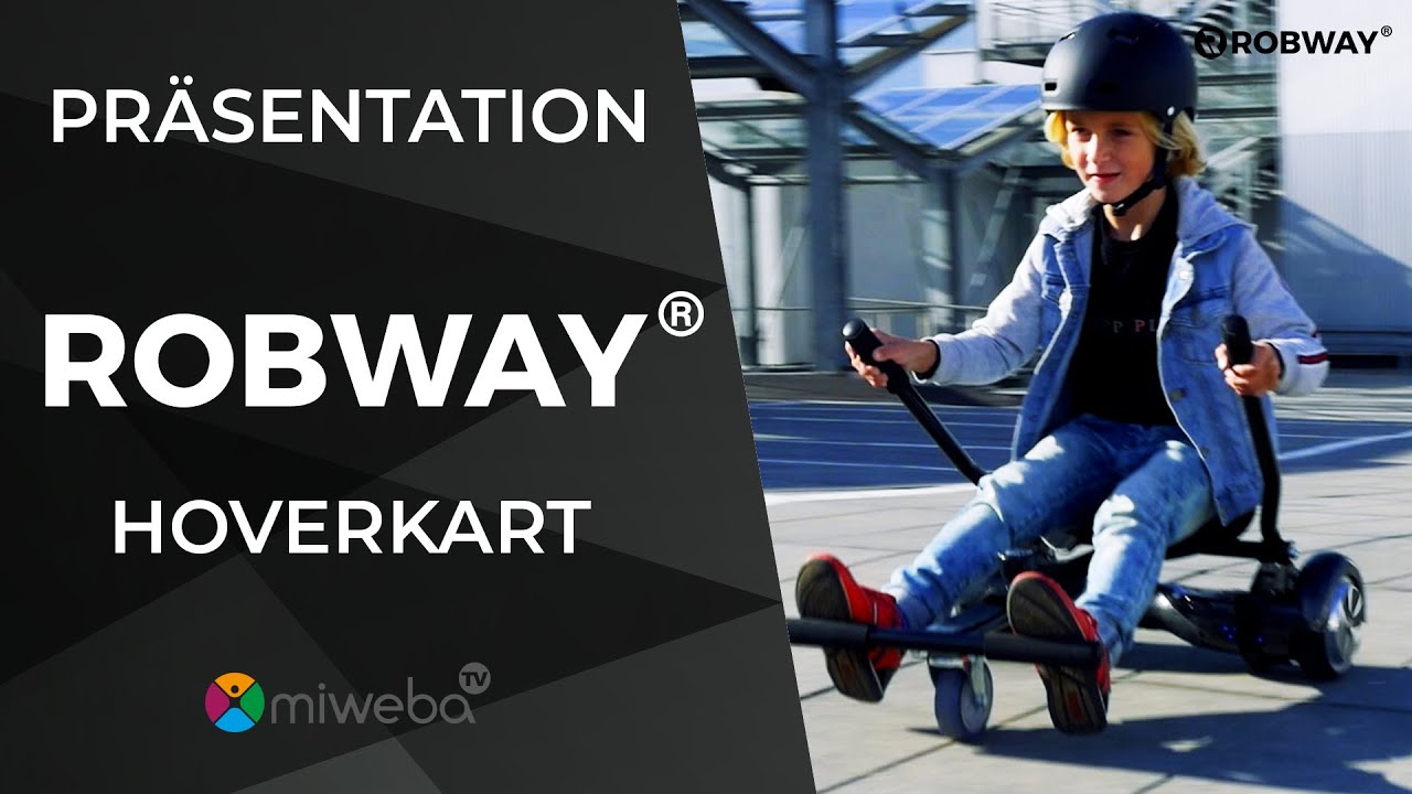 Hoverboard Sitz 🏁 Robway Hoverkart - Die perfekte Ergänzung für das  Hoverboard - Präsentation Video 