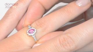 Celebrity A3351 - Ruby 5 x 3mm And Diamond 9K Gold Ring Net Worth