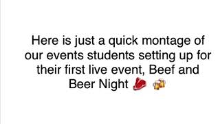 Beef and Beer Night BTS