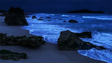 Fall Asleep With This Amazing Natural Background, Deep Sleeping On a Beach With Relaxing Waves