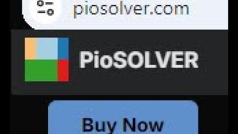 PioSolver Tutorial: Download and Run