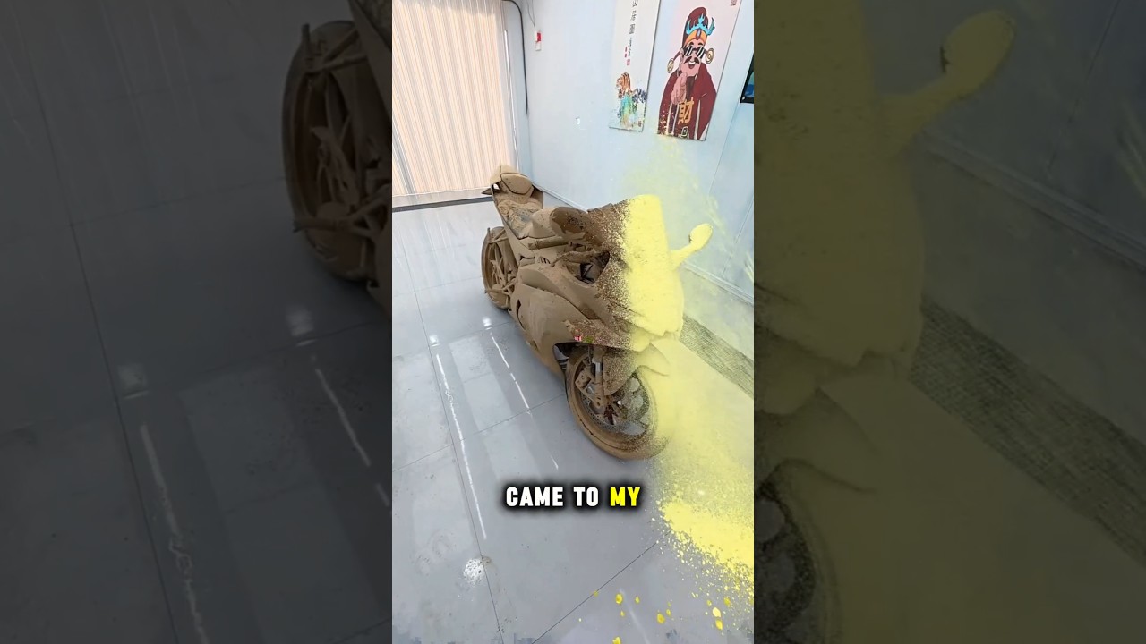 Dad’s Muddy Bike Transformation Will Shock You 🏍🤯#shorts