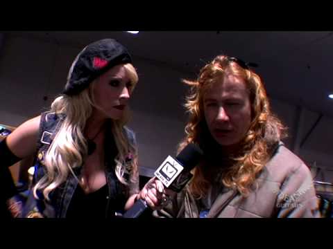 Dave Mustaine Of Megadeth At NAMM 2009 Dean Guitars