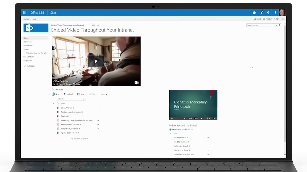 Office 365 Video Embed Video Throughout Your SharePoint Intranet - YouTube