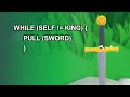 Pulling the Sword in &quot;The one who pulls out the sword will be crowned king&quot; with Python