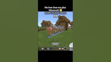 Me free time ma play Minecraft😅#viralvideo #shorts #minecraft