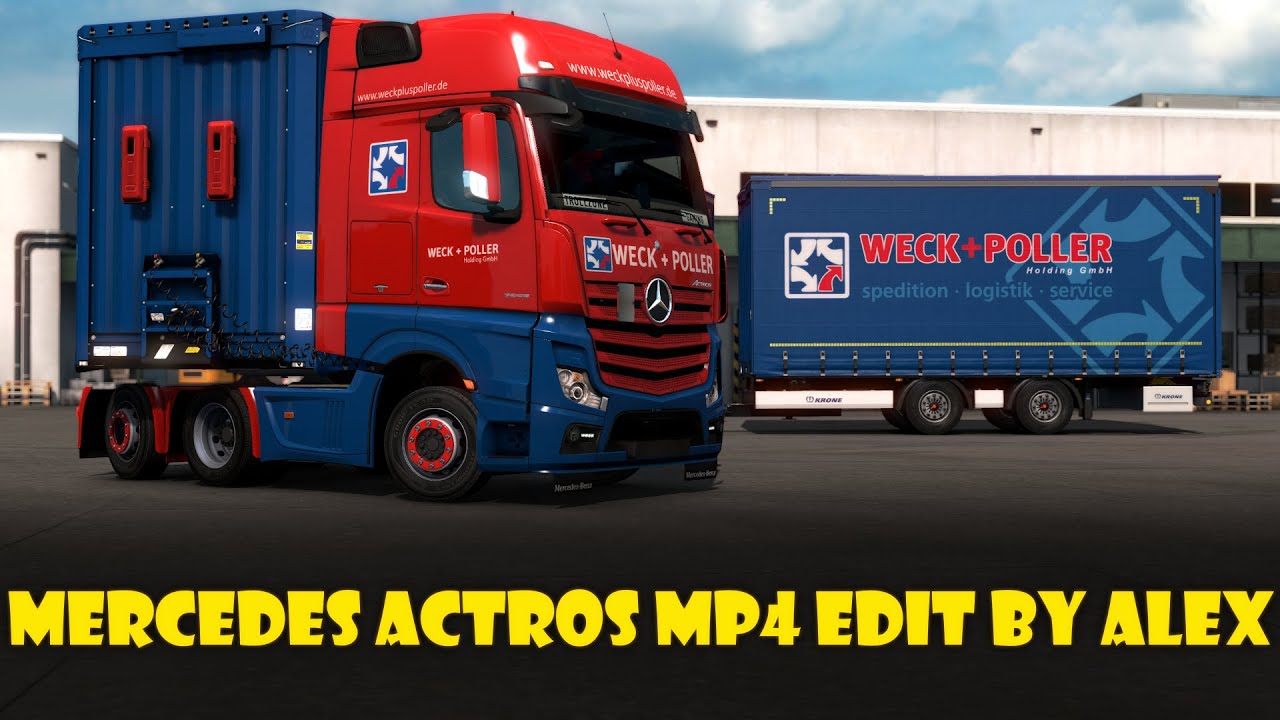 [ETS2] Mercedes Actros MP4 edit by Alex V1.6 (1.37) YouTube