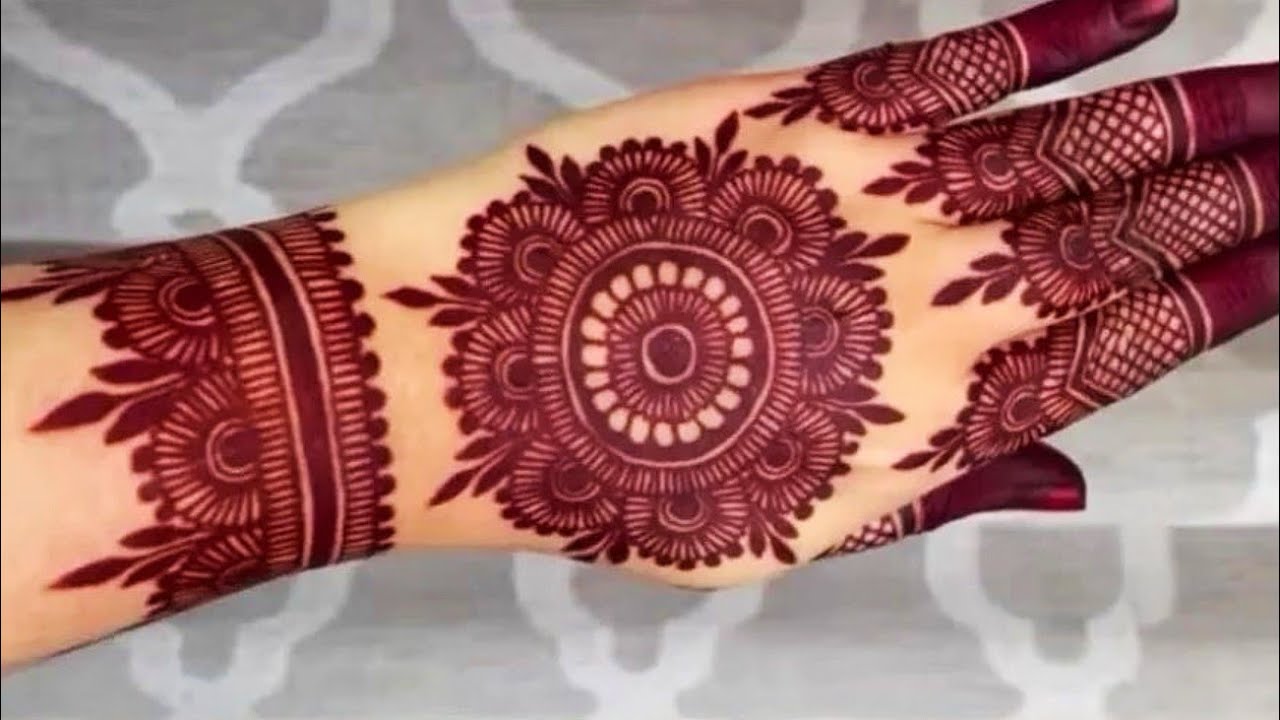Eid Special Beautiful Gol Tikki Mehndi Design Simple Arabic Heena