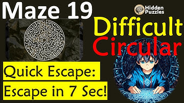 Difficult Circular mazes Maze 19