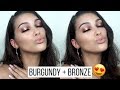 BURGUNDY + BRONZE HALO EYE♡ | AMANDA LESSA