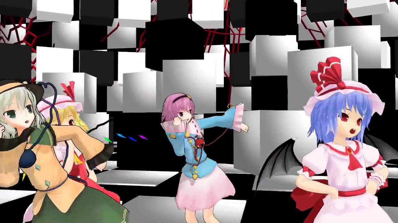 【東方MMD】ポーカーフェイス【スカーレット＆古明地姉妹】