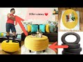 DIY 3-in-1 Storage and Coffee Table / Ottoman / Stool / Centre table for small spaces #ratiunravels