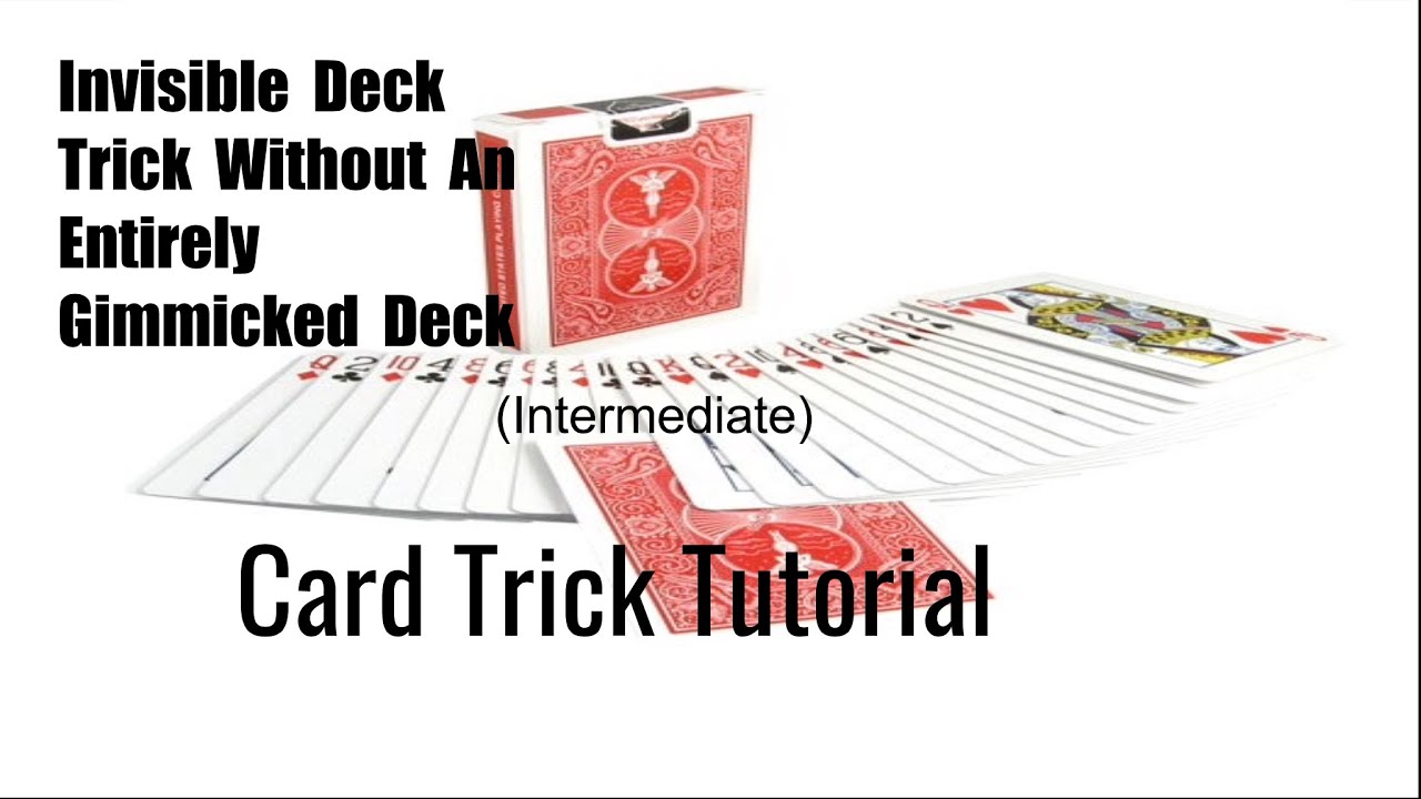 How To Do The Invisible Deck Without A Gimmicked Deck! YouTube