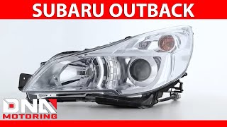 DNA Motoring 10-14 Subaru Outback / Legacy Chrome Clear Headlights