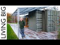 Modern Minimalist SHIPPING CONTAINER HOME With Bump-Outs!