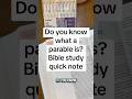 Put this Bible study quick note on what a parable is right in your Bible #biblejournal