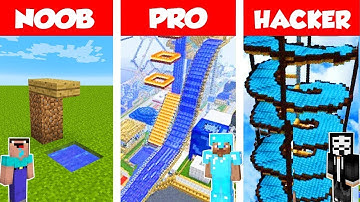 Minecraft NOOB vs PRO vs HACKER: WATERPARK CHALLENGE in Minecraft / Animation