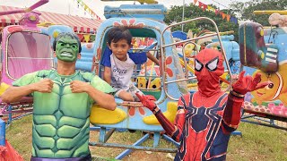 DRAMA | BERMAIN BERSAMA SPIDERMAN DAN HULK DI DUNIA NYATA 🕷️ | Ali vlog