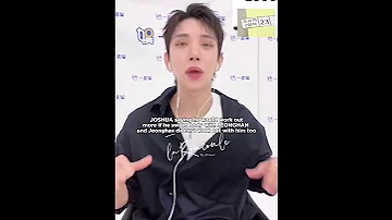 JEONGHAN S Stamina Will Never Match JOSHUA S Stamina Seventeen Joshua Jeonghan Fancall Carat 