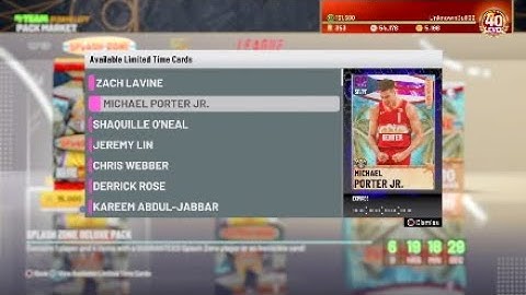 NBA 2K21 Splash Zone Promo Locker Code And Pack Opening