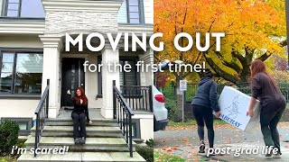 moving out for the first time! | post-grad life in vancouver