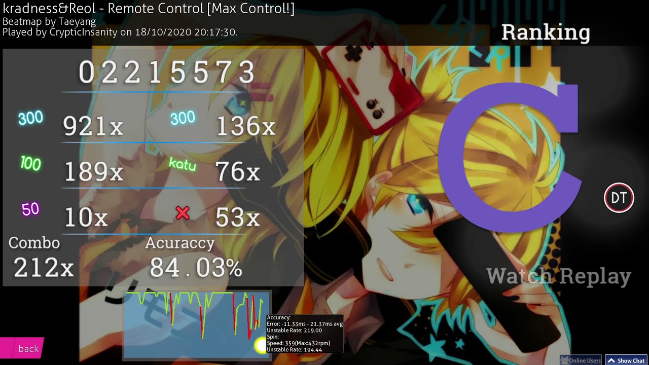 Remote Control Max Control | 84.03% - DT - YouTube