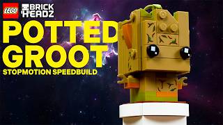Lego Brickheadz Potted Groot Animated Stop Motion Speed Build