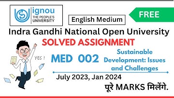MED 2 Solved Assignment 2023-24  | English  |  by  |  Scholar GUY  |