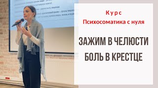 Зажим в челюсти. Боль в крестце. Курс психосоматика с нуля - разбор участников курса. Екатерина Лим. Видео: Зажим в челюсти. Боль в крестце. Курс психосоматика с нуля - разбор участников курса. Екатерина Лим.