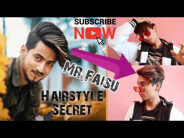 Mr. Faisu Hairstyle secret //How to make Hairstyle like faisu team07 -  YouTube
