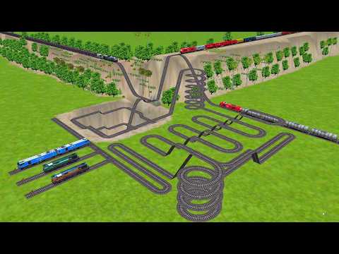 🚄 Indian Railroad | Epic Spiral Railway Track Design | Train Simulator Classic