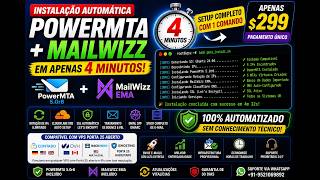 Como Criar um Servidor de Email Profissional em 4 Minutos | PowerMTA + MailWizz