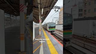Ueno Tokyo line arriving at Akabane station #japan #train #鉄道 #電車 #trainspotting #railway #shorts
