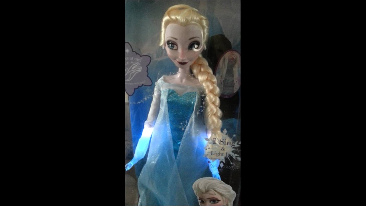 Prachtige zingende Elsa pop van Frozen YouTube