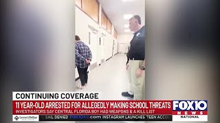 Florida sheriff perp walking juveniles who make school threats