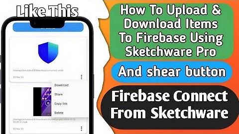 How To Upload & Download Items To Firebase Using Sketchware Pro #fastersoftwaredeveloper #tournament