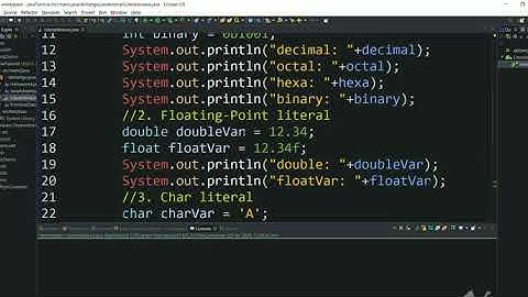 What are String literals in java | Java tutorial for beginners part 6.